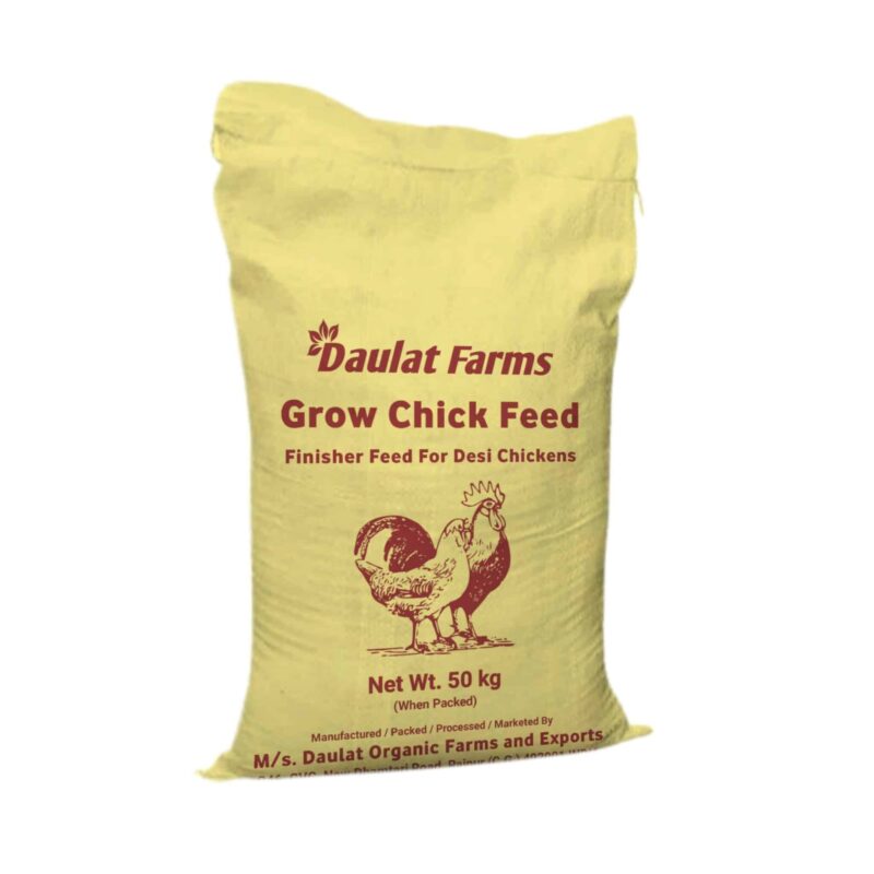 Daulat Farms Grow Chick Feed (Desi Grower - Finisher Feed) - 50kg Bag